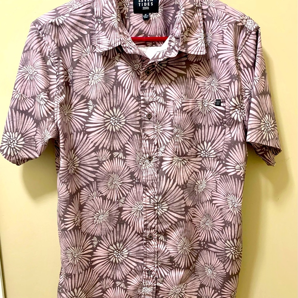 Seven Tides M button-down short-sleeved shirt